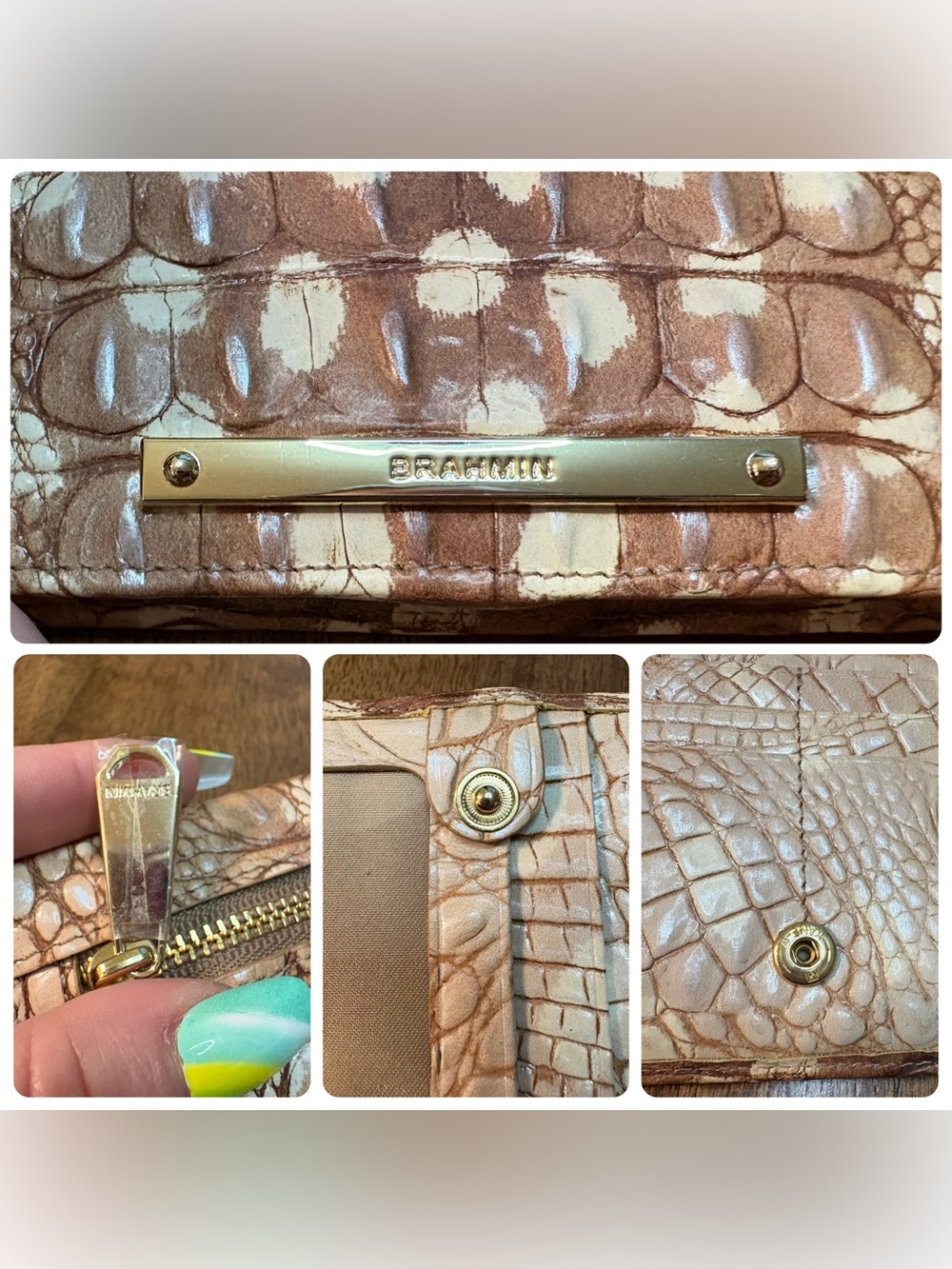 Brahmin EUC Ady - Doe Ombré - VERY HTF, Rare - Satin Finish & Feel - Like New - Picture 7 of 16